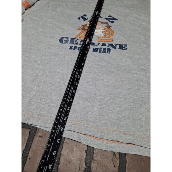Vintage Looney Tunes Taz Genuine Sportswear Womens Long Sleeve Gray Shirt XL? - Picture 4 of 6